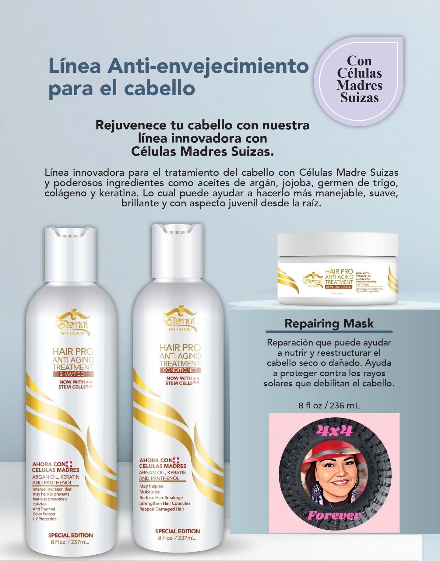 Línea Antienvejecimiento para el Cabello